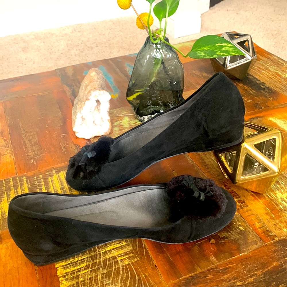 Stuart Weitzman - Floral black flats #7